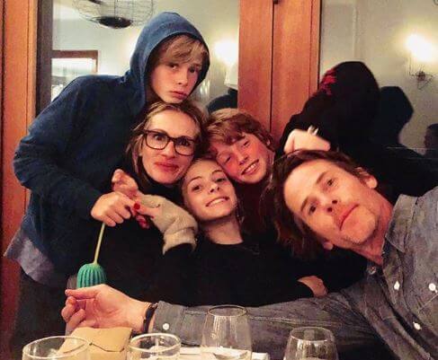 Henry Daniel Moder with his family.